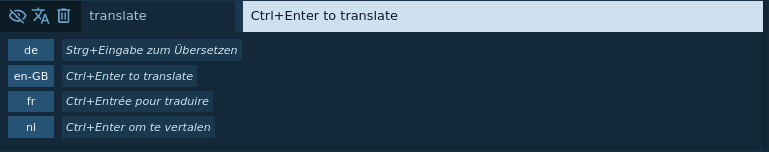 Grouping translate